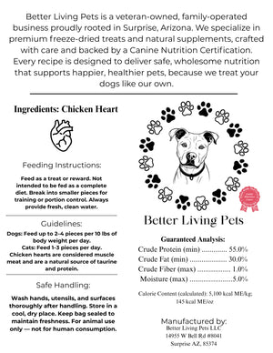 Product label for Better Living Pets with text and graphics on a white background